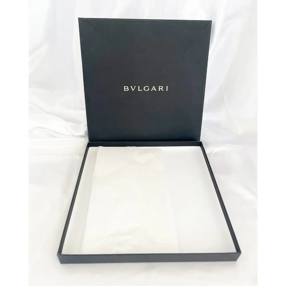 BVLGARI Bundle of 3 Jewelry Boxes Empty Brown Ring Boxes Necklace Box Scarf Box